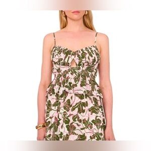 Parker Floral Print Peplum Camisole